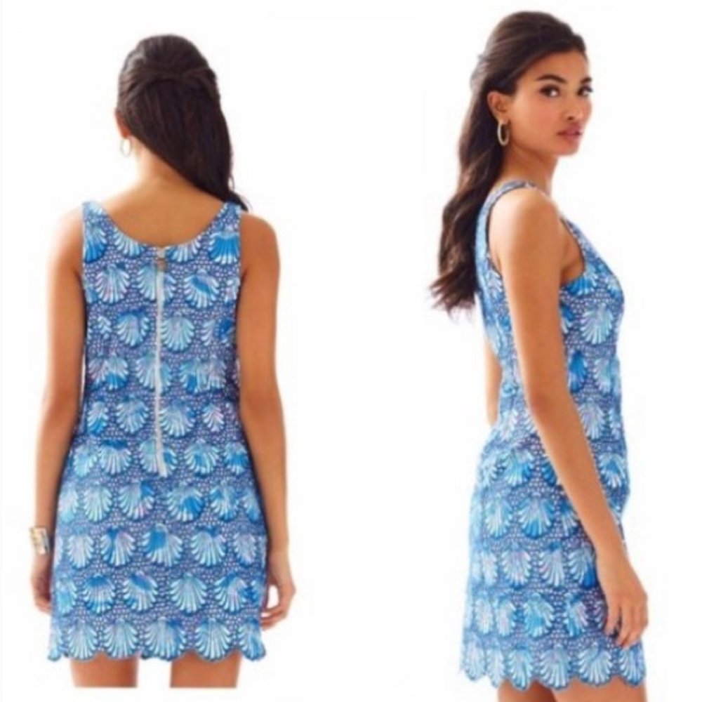 Lilly Pulitzer-Aralyn Shell Eyelet Shift Dress- New Without Tags- Size 00